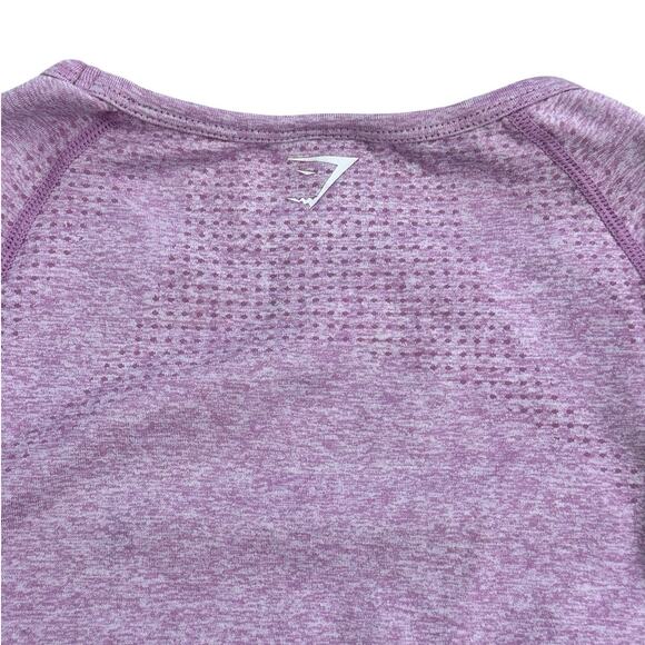 GYMSHARK LIGHT PURPLE CROP WOMENS ACTIVE LONG SLEEVE MEDIUM - Picture 7 of 7